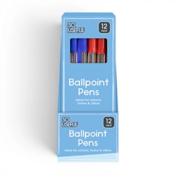 Wholesale Clear Barrel Ballpoint Pens 12pk CDU | Wholesale Direct Wholesale Clear Barrel Ballpoint Pens 12pk CDU | Wholesale Direct