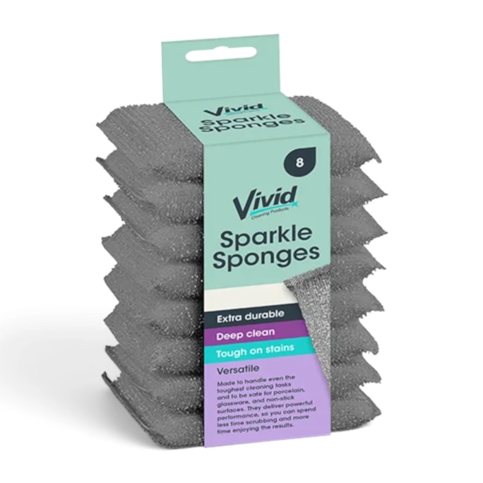 Wholesale Sparkle Sponges 8pk | Wholesale Direct Wholesale Sparkle Sponges 8pk | Wholesale Direct