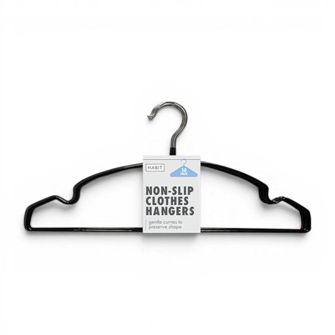 Wholesale Non Slip Plastic Coated Hangers 10pk | Wholesale Direct