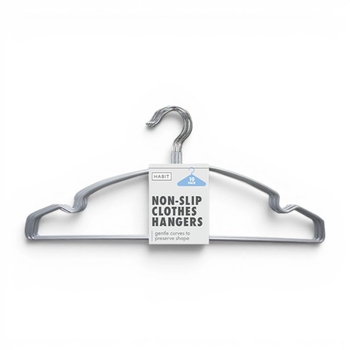 Wholesale Non Slip Plastic Coated Hangers 10pk | Wholesale Direct