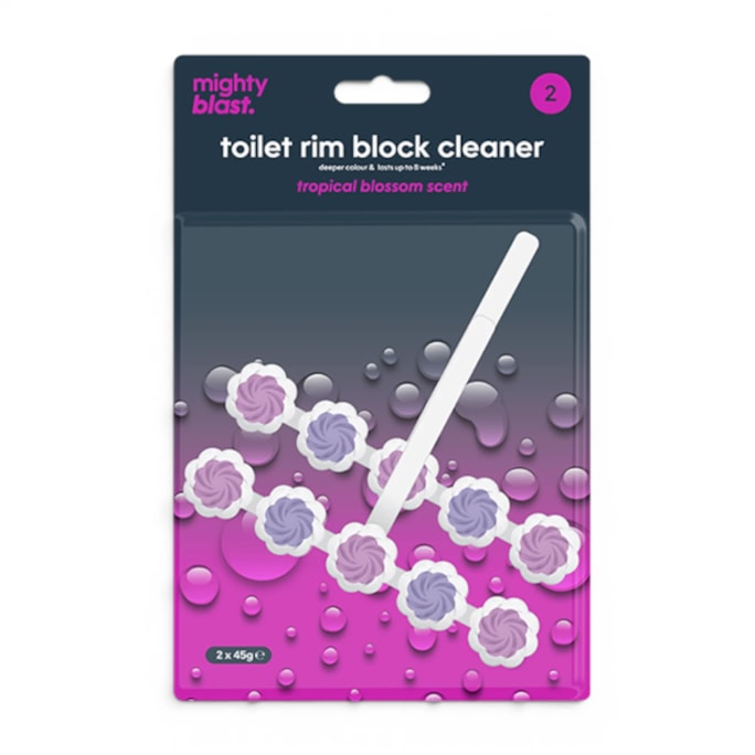 Wholesale Toilet Rim Block Cleaner Tropical Blossom 2pk | Wholesale Direct