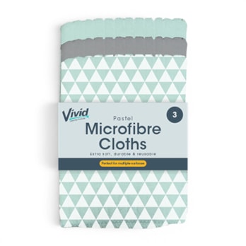 Wholesale Pastel Microfibre Cloths - 3 Pack | Wholesale Direct Wholesale Pastel Microfibre Cloths - 3 Pack | Wholesale Direct