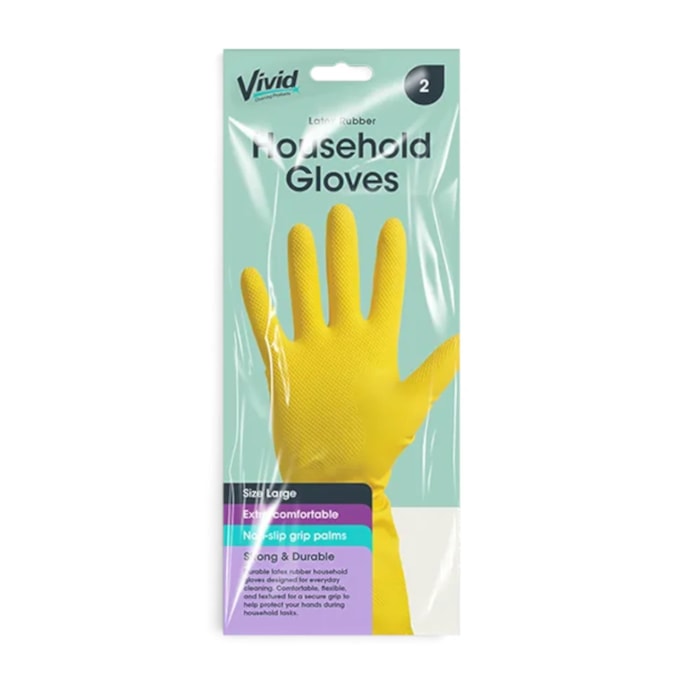 Wholesale Household Gloves 1 Pair CDU - Large | Wholesale Direct