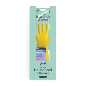 Wholesale Household Gloves 1 Pair CDU - Large | Wholesale Direct Wholesale Household Gloves 1 Pair CDU - Large | Wholesale Direct