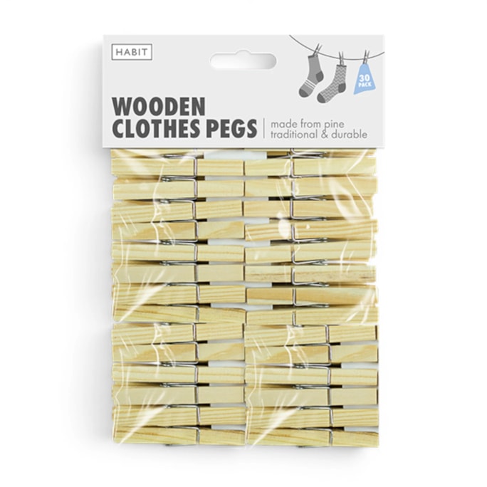 Wholesale Wooden Clothes Pegs 30pk | Wholesale Direct Wholesale Wooden Clothes Pegs 30pk | Wholesale Direct