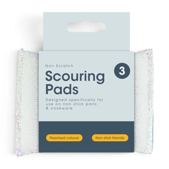 Wholesale Pearl Non-scratch Scouring Pads - 3 Pack | Wholesale Direct Wholesale Pearl Non-scratch Scouring Pads - 3 Pack | Wholesale Direct
