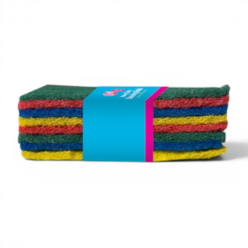 Wholesale Heavy Duty Coloured Scouring Pads - 8 Pack | Wholesale Direct
