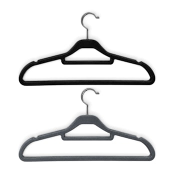 Wholesale Flocked Non-Slip Hangers 10pk | Wholesale Direct Wholesale Flocked Non-Slip Hangers 10pk | Wholesale Direct