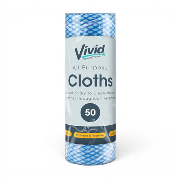 Wholesale Multi Purpose Cloth Roll 50pk | Wholesale Direct