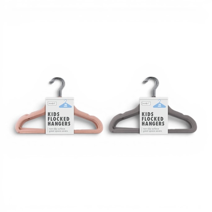 Wholesale Kids Velvet Clothes Hangers 10pk | Wholesale Direct