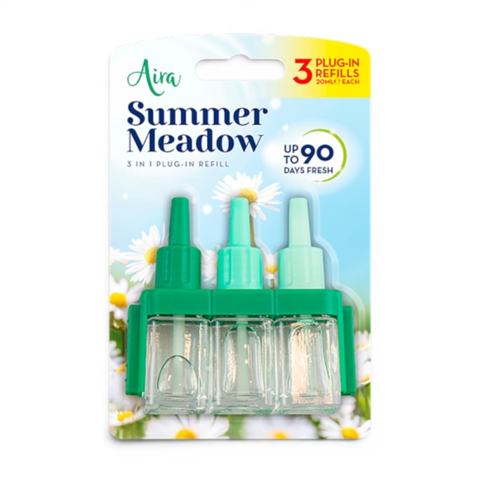 Wholesale Air Freshener Summer Meadow Scent Refill 3pk | Wholesale Direct