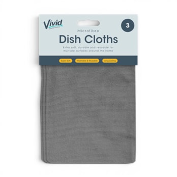 Wholesale Microfibre Dish Cloths 3pk | Wholesale Direct
