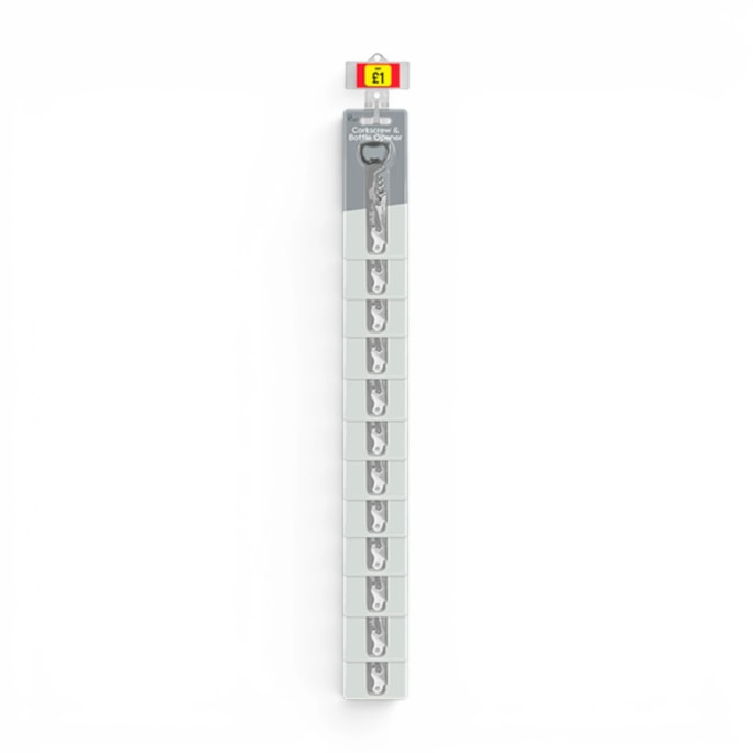 Wholesale Corkscrew & Bottle Opener With Clip Strip | Wholesale Direct Wholesale Corkscrew & Bottle Opener With Clip Strip | Wholesale Direct