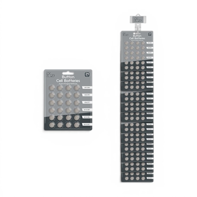Wholesale Button Cell Batteries 24pk With Clip Strip | Wholesale Direct