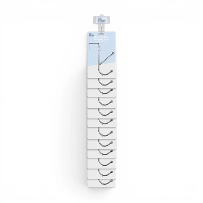 Wholesale Over The Door Chrome Hook With Clip Strip | Wholesale Direct Wholesale Over The Door Chrome Hook With Clip Strip | Wholesale Direct