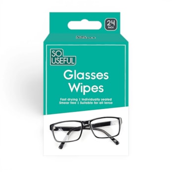 Wholesale Glasses Lens Wipes 24pk With Clip Strip | Wholesale Direct