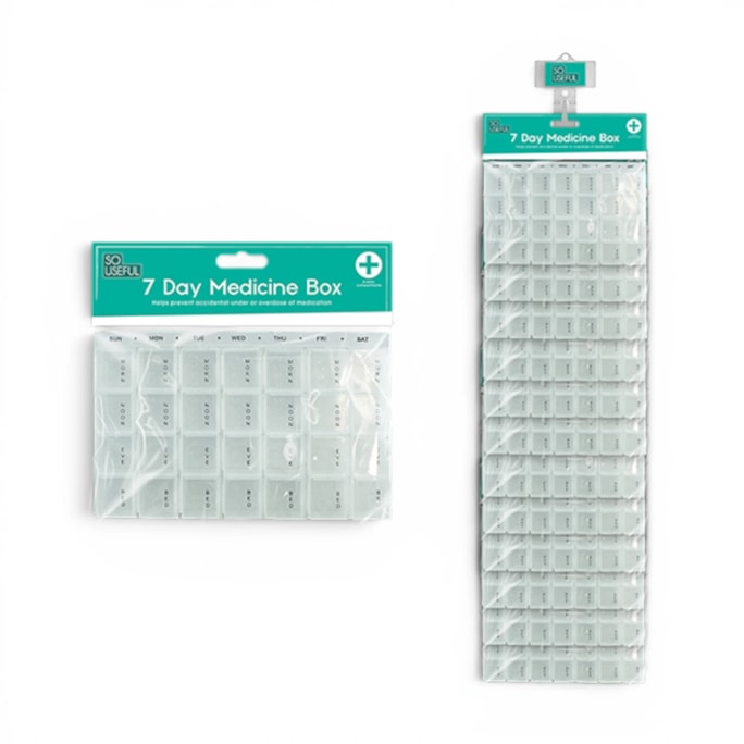 Wholesale Seven Day Pill Box With Clip Strip | Wholesale Direct