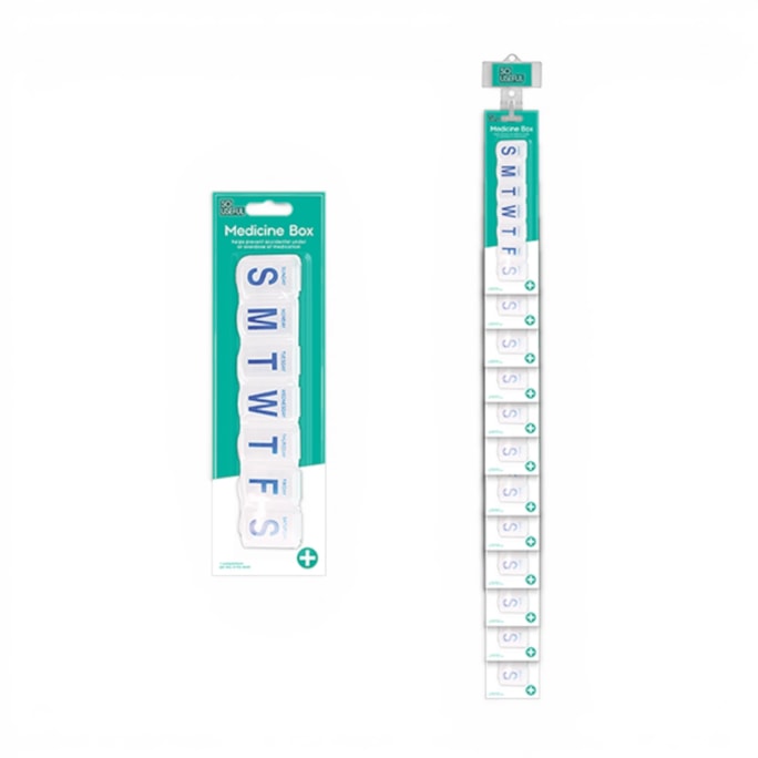 Wholesale Seven Day Slim Pill Box With Clip Strip | Wholesale Direct Wholesale Seven Day Slim Pill Box With Clip Strip | Wholesale Direct