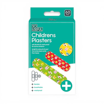 Wholesale Childrens Plasters 60pk With Clip Strip | Wholesale Direct