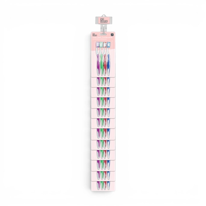 Wholesale Toothbrushes 4pk With Clip Strip | Wholesale Direct