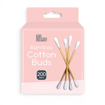 Wholesale Bamboo Cotton Buds 200pk With Clip Strip | Wholesale Direct