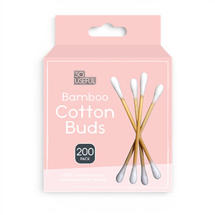 Wholesale Bamboo Cotton Buds 200pk With Clip Strip | Wholesale Direct