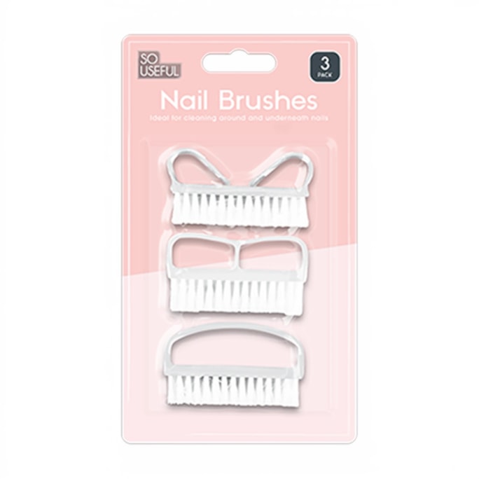 Wholesale Nail Brush 3pk With Clip Strip | Wholesale Direct