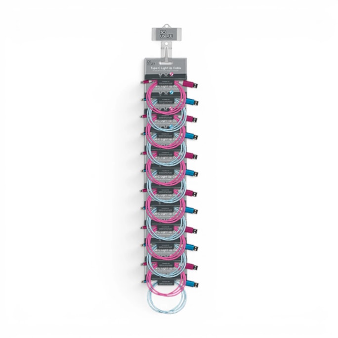 Wholesale Type-C Light Up Charging Cable With Clip Strip | Wholesale Direct