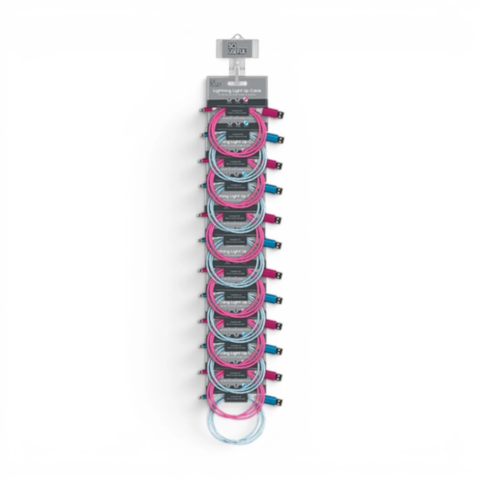 Wholesale Lightning Light Up Charging Cable With Clip Strip | Wholesale Direct