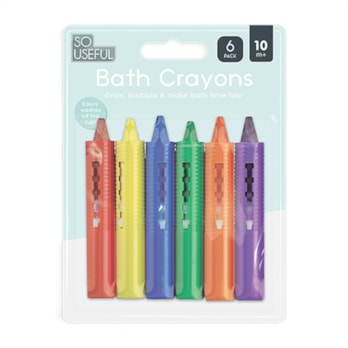 Wholesale Bath Crayons 6pk With Clip Strip | Wholesale Direct