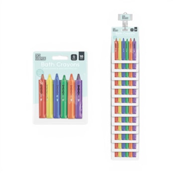 Wholesale Bath Crayons 6pk With Clip Strip | Wholesale Direct Wholesale Bath Crayons 6pk With Clip Strip | Wholesale Direct