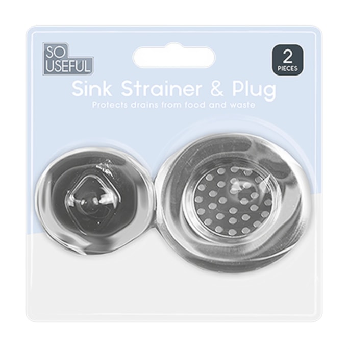 Wholesale Sink Strainer & Plug Set With Clip Strip | Wholesale Direct