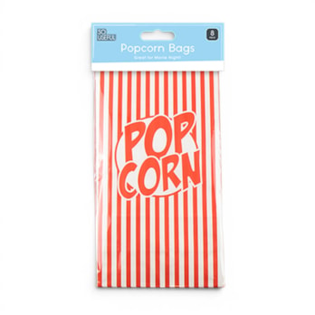 Wholesale Paper Popcorn Bag 8pk With Clip Strip | Wholesale Direct