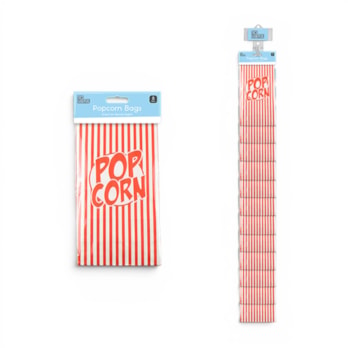 Wholesale Paper Popcorn Bag 8pk With Clip Strip | Wholesale Direct