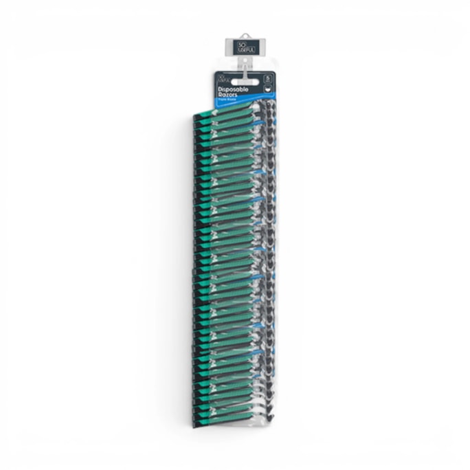 Wholesale Mens Disposable 2 Blade Razor 5pk With Clip Strip | Wholesale Direct