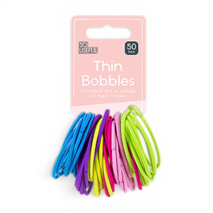 Wholesale Thin Bobbles 50pk With Clip Strip | Wholesale Direct