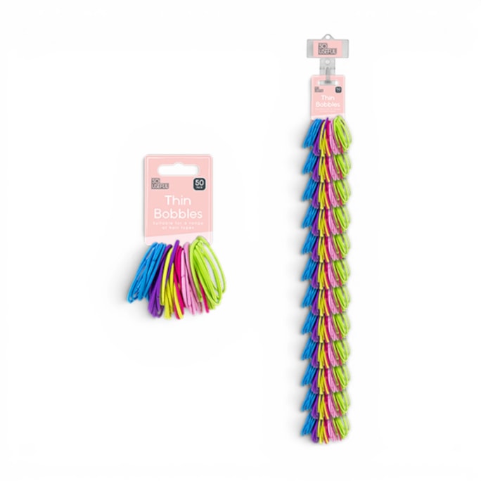 Wholesale Thin Bobbles 50pk With Clip Strip | Wholesale Direct