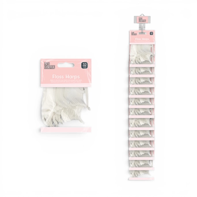 Wholesale Floss Harps 32pk With Clip Strip | Wholesale Direct Wholesale Floss Harps 32pk With Clip Strip | Wholesale Direct