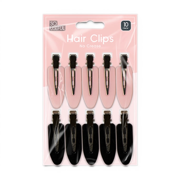 Wholesale No Crease Hair Clips 10pk With Clip Strip | Wholesale Direct Wholesale No Crease Hair Clips 10pk With Clip Strip | Wholesale Direct
