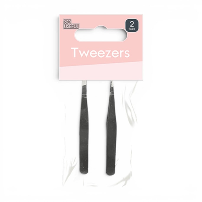 Wholesale Tweezers 2pk With Clip Strip | Wholesale Direct