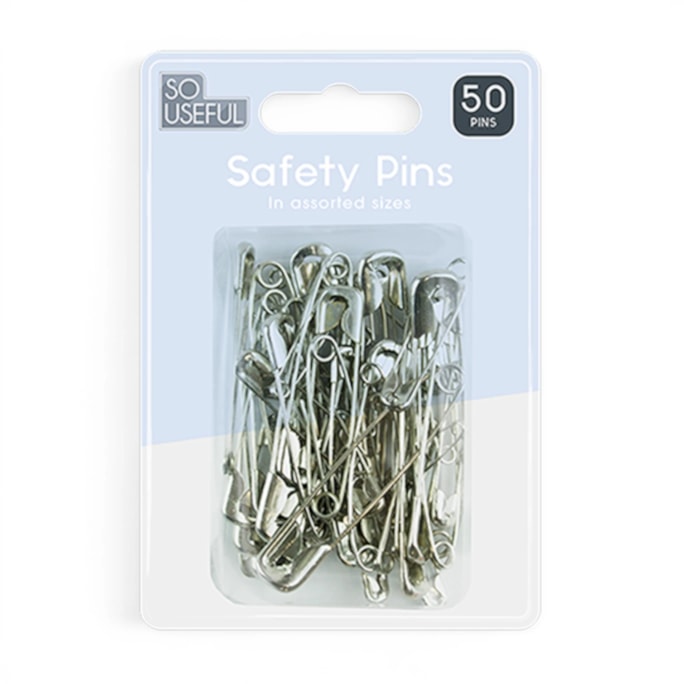 Wholesale Safety Pins 50pk With Clip Strip | Wholesale Direct