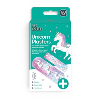 Wholesale Unicorn Plasters 60pk With Clip Strip | Wholesale Direct