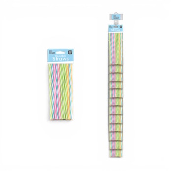 Wholesale Reusable Straw 20pk With Clip Strip | Wholesale Direct