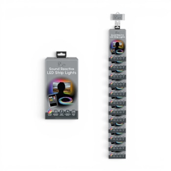 Wholesale Sound Reactive LED Strip Lights 2M With Clip Strip | Wholesale Direct Wholesale Sound Reactive LED Strip Lights 2M With Clip Strip | Wholesale Direct