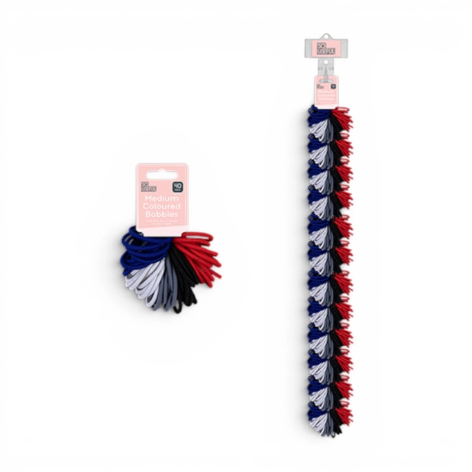 Wholesale Medium Coloured Bobbles 40pk With Clip Strip | Wholesale Direct Wholesale Medium Coloured Bobbles 40pk With Clip Strip | Wholesale Direct