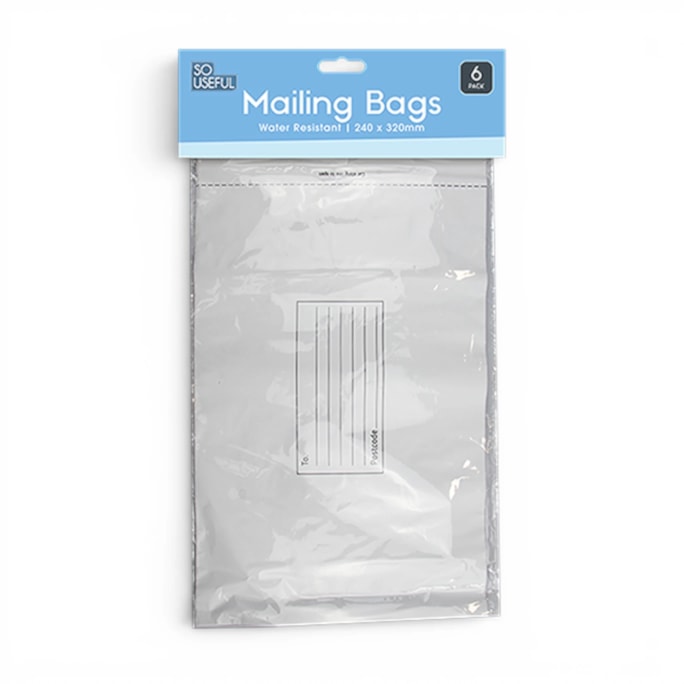 Wholesale Medium Mailing Bags 6pk With Clip Strip | Wholesale Direct Wholesale Medium Mailing Bags 6pk With Clip Strip | Wholesale Direct