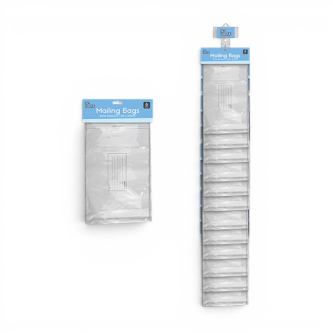 Wholesale Medium Mailing Bags 6pk With Clip Strip | Wholesale Direct Wholesale Medium Mailing Bags 6pk With Clip Strip | Wholesale Direct