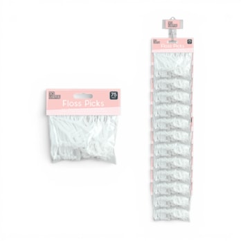 Wholesale Dental Floss Toothpicks 75pk With Clip Strip | Wholesale Direct