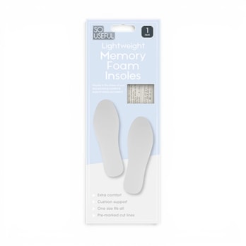 Wholesale Memory Foam Insoles 1 Pair With Clip Strip | Wholesale Direct