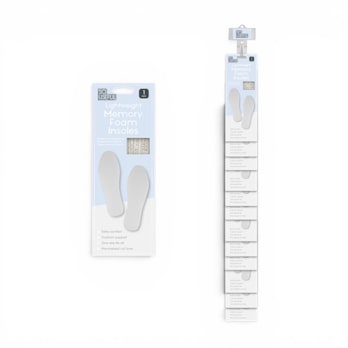 Wholesale Memory Foam Insoles 1 Pair With Clip Strip | Wholesale Direct